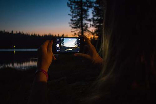 united states black phone taking photo